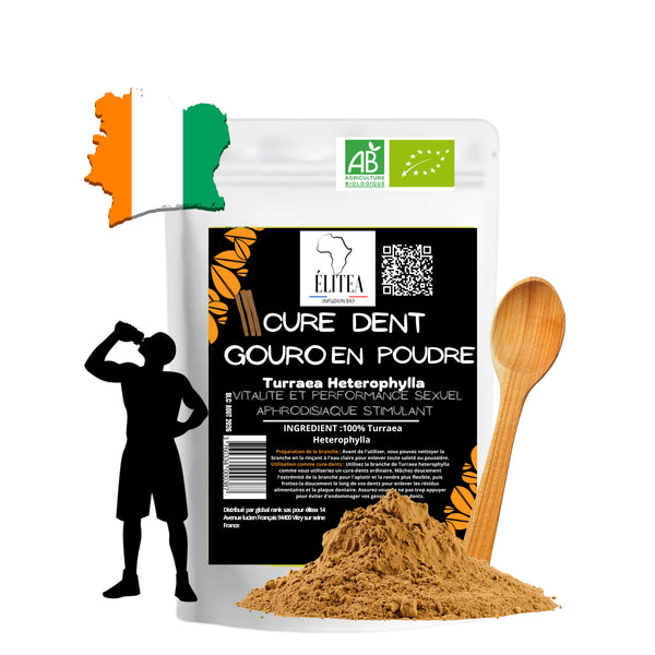 Cure dent Gouro en poudre Turraea Heterophylla Libido homme 25g